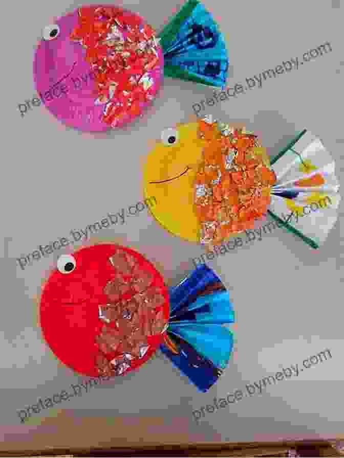 A Child Making A Paper Plate Fish My First Sewing Machine Book: 35 Fun And Easy Projects For Children Aged 7 Years +