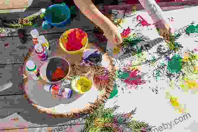 A Child Painting With Colorful Paints And A Brush, Exploring Their Creativity Through Art. Little Games For Toddlers: Fun Interactive At Home Activities Inspired By Play Therapy (Activities Craft And Play)