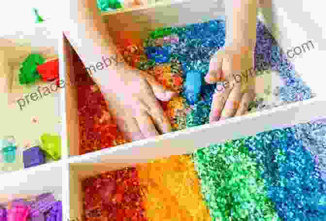 A Child Playing With Sensory Materials, Engaging Their Senses And Exploring Textures. Little Games For Toddlers: Fun Interactive At Home Activities Inspired By Play Therapy (Activities Craft And Play)