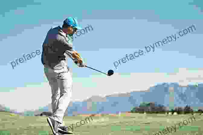 A Close Up Shot Of A Golfer Hitting A Ball With A Golf Club On A Golf Course. Skills Drills Strategies For Golf (The Teach Coach Play Series)