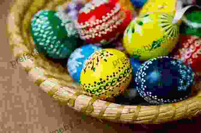 A Colorful Basket Filled With Decorated Easter Eggs, Representing The Tradition Of Egg Decorating And The Joy Of The Easter Season. Easter For Beginner Readers (Seasonal Easy Readers For Beginner Readers 5)