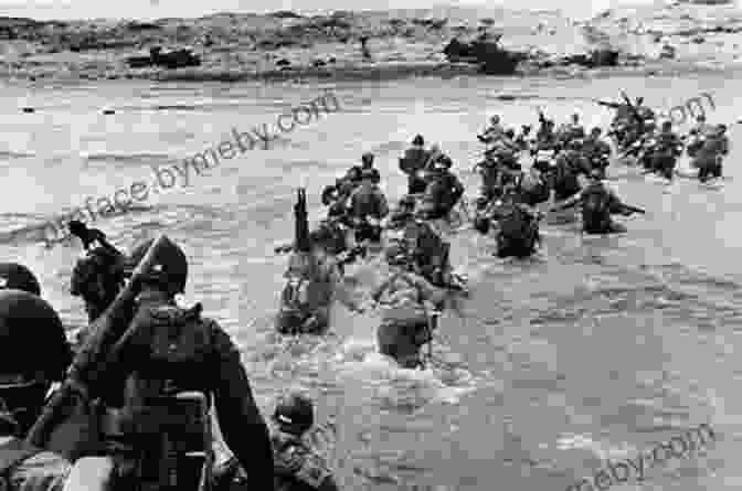 A Group Of World War II Soldiers Storming A Beach The Story Of The American Soldier In War And Peace