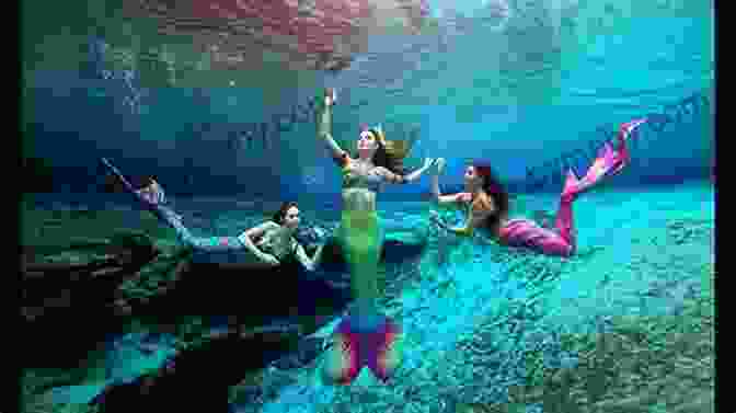 A Mermaid Swimming With A Group Of Other Mermaids In A Coral Reef. Mermaid: A Memoir Of Resilience