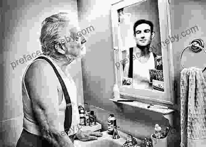 A Person Looking In A Mirror With A Celebrity Image Superimposed On Their Reflection, Illustrating The Link Between Celebrity Worship And Self Esteem Issues. The Mirror Effect: How Celebrity Narcissism Is Seducing America