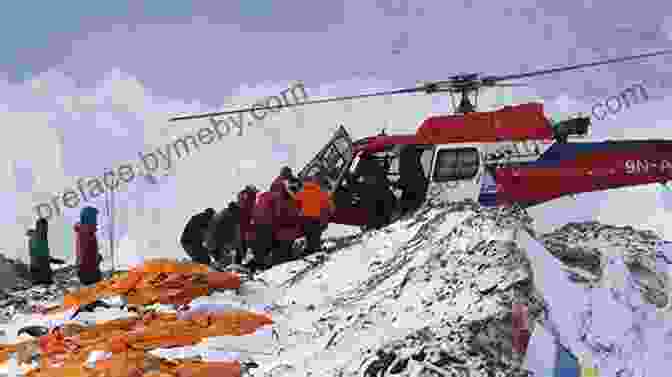 A Rescue Helicopter Evacuating Survivors From Everest Dark Summit: The True Story Of Everest S Most Controversial Season