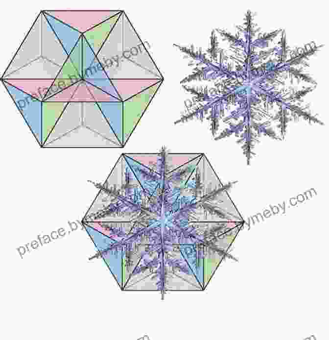 A Snowflake With A Complex Hexagonal Structure. Snow Crystals (Dover Pictorial Archive)