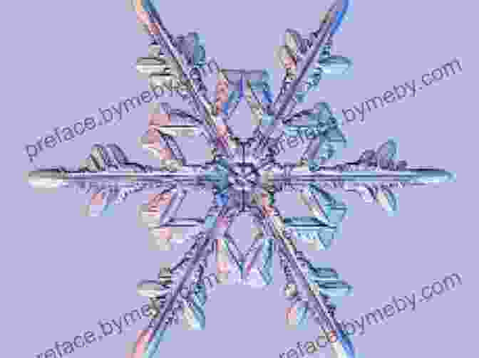 A Snowflake With A Symmetrical Six Fold Crystalline Structure. Snow Crystals (Dover Pictorial Archive)