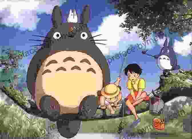 A Still Image From The Film 'My Neighbor Totoro' Depicting The Friendly Forest Spirit Totoro Surrounded By Children. Jacopo Caneva S Miyazaki: Hayao Miyazaki S Studio Ghibli The Wind That Shakes Your Soul (Pop Corn)