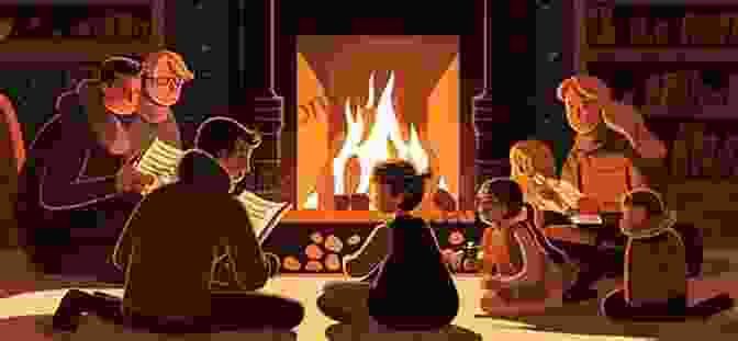 An Illustration Of A Family Gathered Around A Cozy Fireplace The Deep And Snowy Wood (Christmas Picture Book)