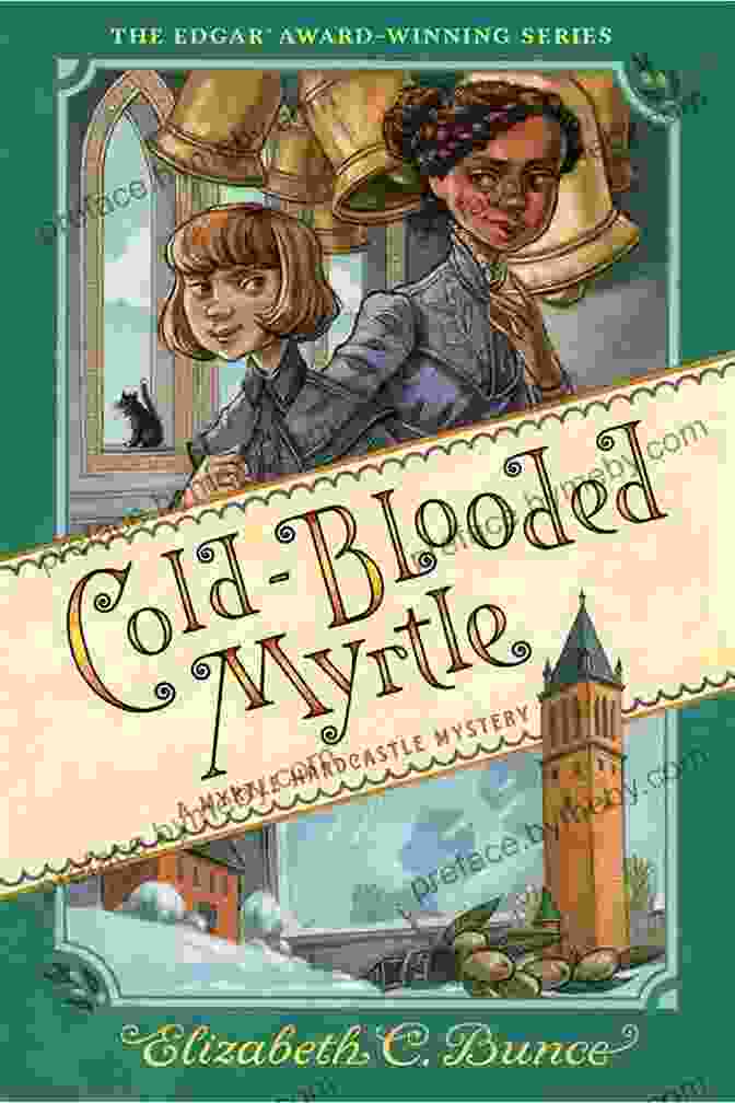 Cold Blooded Myrtle Book Cover A Chilling Image Of Myrtle Hardcastle And Reginald 'Red' Herring Standing In A Dark And Eerie Setting, Surrounded By Swirling Mist And Ghostly Figures. Cold Blooded Myrtle (Myrtle Hardcastle Mystery 3)