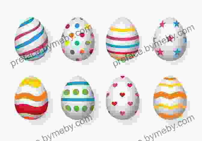 Colorful Illustration From Zillion Eggs For Easter A Zillion Eggs For Easter