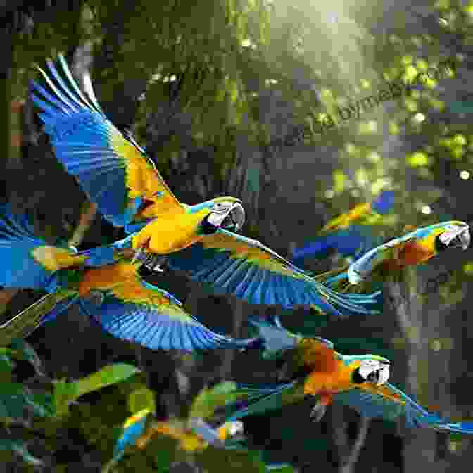 Colorful Macaws Flying Through A Rainforest Canopy Frommer S Costa Rica 2024 (Color Complete Guide)