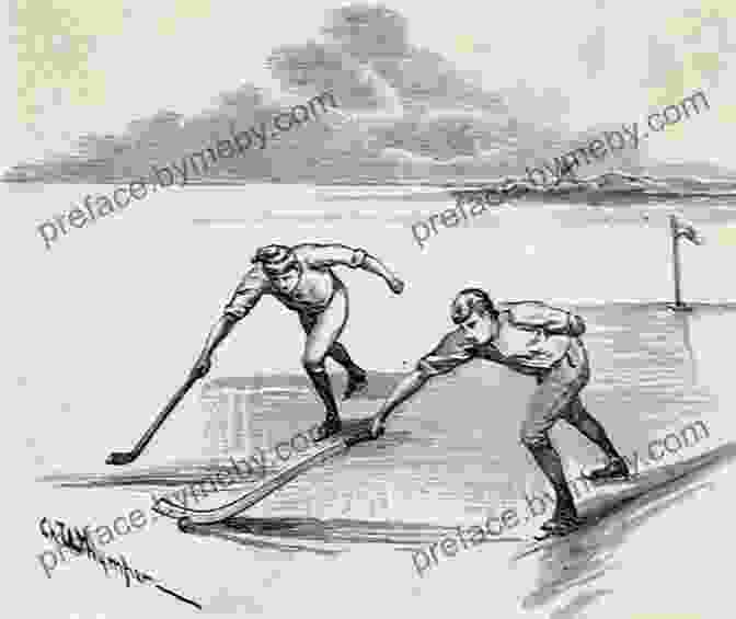 Historical Depiction Of Bandy Game On The Origin Of Hockey