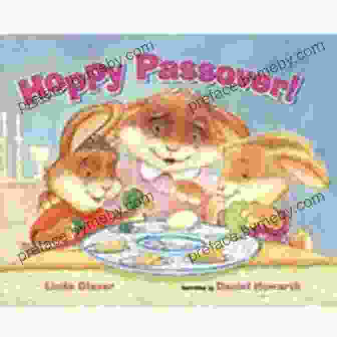 Hoppy Passover Book Cover With A Bunny Wearing A Kippah Hoppy Passover Eileen Morris