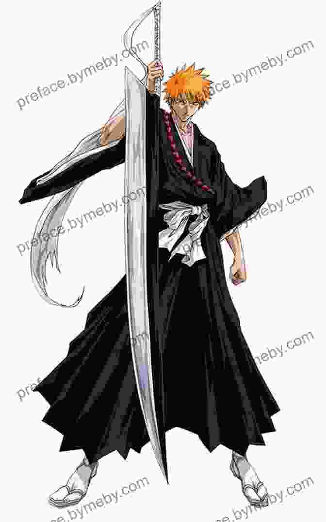 Ichigo Kurosaki, The Protagonist Of Bleach, Standing With His Sword, Zangetsu. Bleach Vol 6: The Death Trilogy Overture