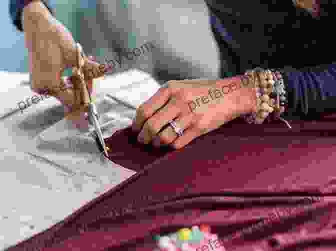 Image Of A Person Cutting Fabric For A Corset Corset Cutting And Making Marion McNealy