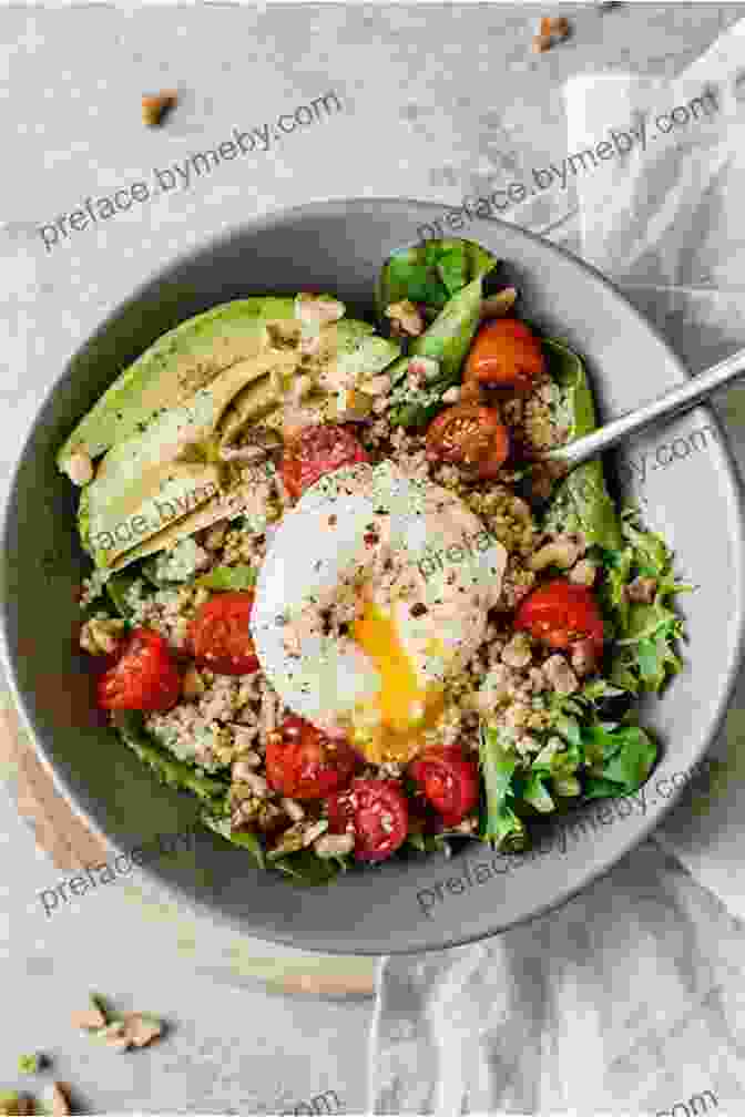 Nutritious Breakfast Bowl Topped With Eggs, Avocado, And Sprouts Eat Yourself Pregnant: Essential Recipes To Boosting Your Fertility Naturally