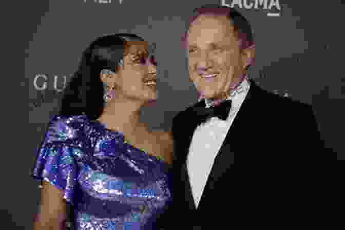 Salma Hayek With Her Husband, Francois Henri Pinault, On The Beach. Salma Hayek: An Unauthorized Biography