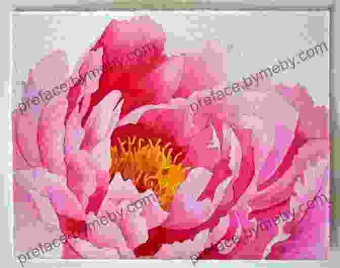 Vibrant Watercolor Painting Of A Blooming Peony Fabulous Flowers Celebrate Color (Painting With Ev Hales 3)